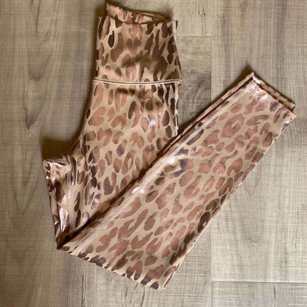 Carbon 38 Gold leopard Leggings (XS)